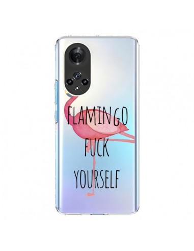 Coque Honor 50 et Huawei Nova 9 Flamingo Fuck Transparente - Maryline Cazenave