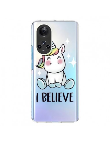 Coque Honor 50 et Huawei Nova 9 Licorne I Believe Transparente - Maryline Cazenave