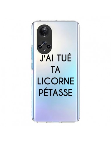 Coque Honor 50 et Huawei Nova 9 Tué Licorne Pétasse Transparente - Maryline Cazenave