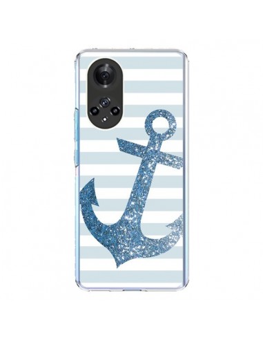 Coque Honor 50 et Huawei Nova 9 Ancre Bleu Navire - Monica Martinez