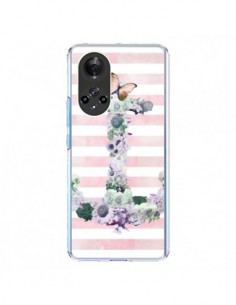 Coque Honor 50 et Huawei Nova 9 Ancre Rose Fleurs Navire...
