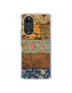 Coque Honor 50 et Huawei Nova 9 Barocco Style Bois -...