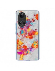 Coque Honor 50 et Huawei Nova 9 Terre Map Monde Mother...