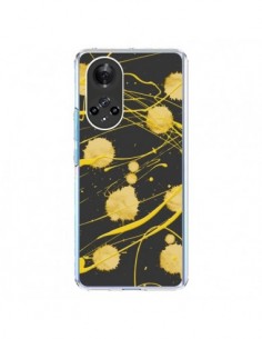 Coque Honor 50 et Huawei Nova 9 Gold Splash Peinture Art...