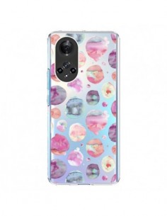 Coque Honor 50 et Huawei Nova 9 Big Watery Dots Pink -...