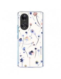 Coque Honor 50 et Huawei Nova 9 Blue Soft Flowers -...