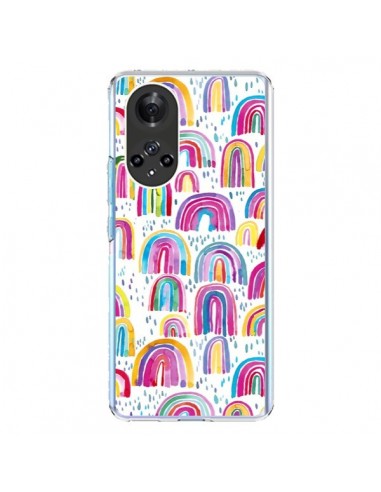 Coque Honor 50 et Huawei Nova 9 Cute Watercolor Rainbows - Ninola Design