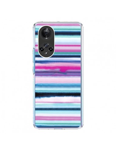 Coque Honor 50 et Huawei Nova 9 Degrade Stripes Watercolor Pink - Ninola Design