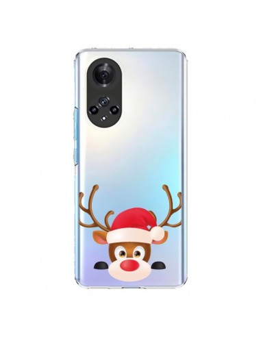 Coque Honor 50 et Huawei Nova 9 Renne de Noël transparente - Nico