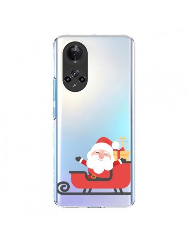 Coque Honor 50 et Huawei Nova 9 Père Noël et son Traineau transparente - Nico