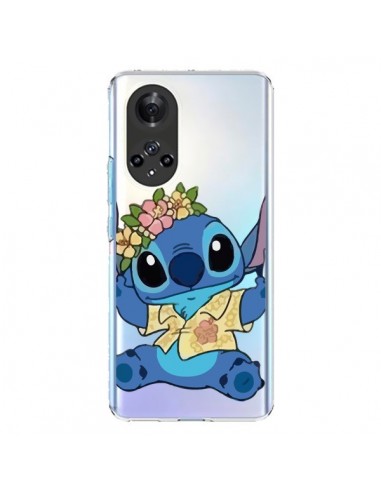 Coque Honor 50 et Huawei Nova 9 Stitch de Lilo et Stitch Aloha transparente