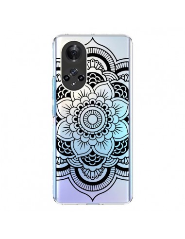 Coque Honor 50 et Huawei Nova 9 Mandala Noir Azteque Transparente - Nico