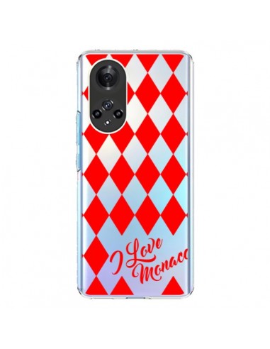 Coque Honor 50 et Huawei Nova 9 I Love Monaco et Losange Rouge - Nico