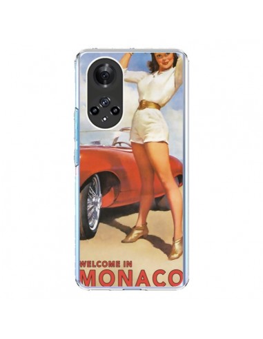 Coque Honor 50 et Huawei Nova 9 Welcome to Monaco Vintage Pin Up - Nico