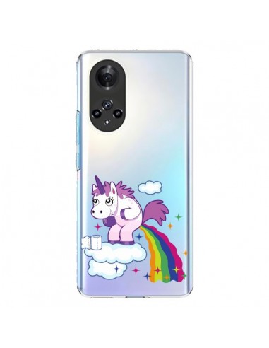 Coque Honor 50 et Huawei Nova 9 Licorne Caca Arc en Ciel Transparente - Nico