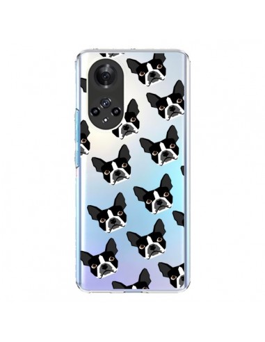 Coque Honor 50 et Huawei Nova 9 Chiens Boston Terrier Transparente - Pet Friendly