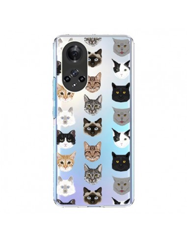 Coque Honor 50 et Huawei Nova 9 Chats Transparente - Pet Friendly