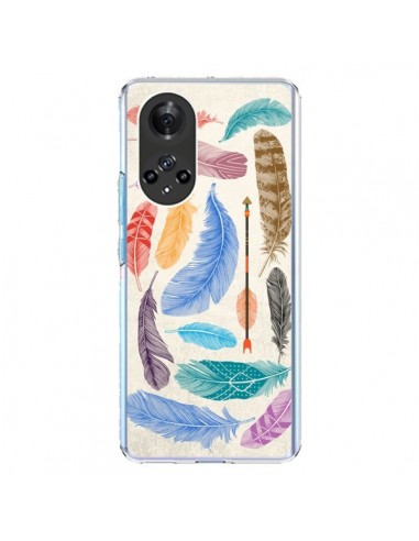 Coque Honor 50 et Huawei Nova 9 Feather Plumes Multicolores - Rachel Caldwell