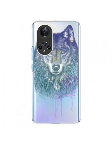 Coque Honor 50 et Huawei Nova 9 Loup Wolf Animal Transparente - Rachel Caldwell