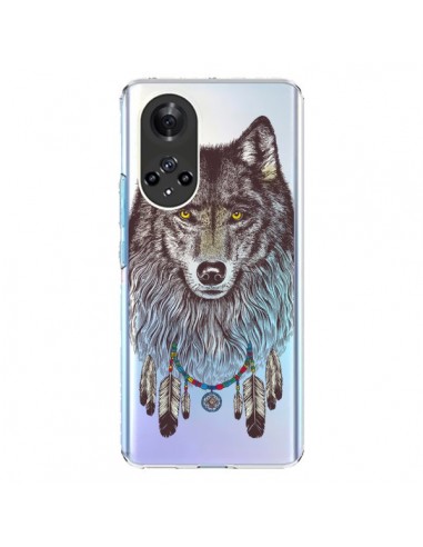 Coque Honor 50 et Huawei Nova 9 Loup Wolf Attrape Reves Transparente - Rachel Caldwell