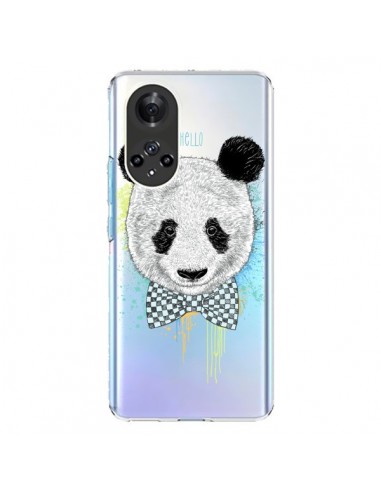 Coque Honor 50 et Huawei Nova 9 Panda Noeud Papillon Transparente - Rachel Caldwell