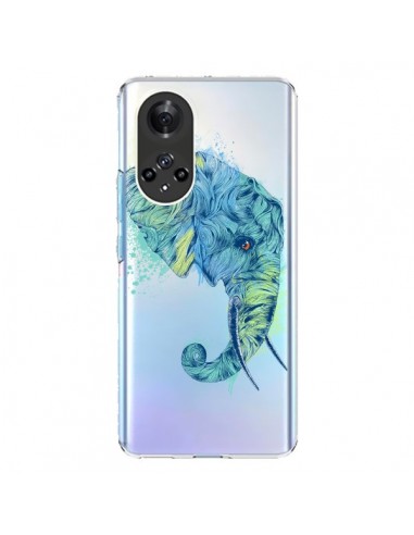 Coque Honor 50 et Huawei Nova 9 Elephant Elefant Transparente - Rachel Caldwell