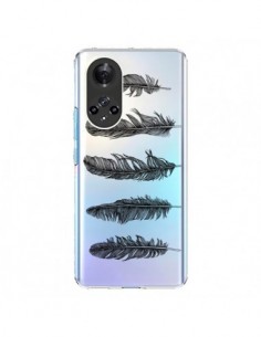 Coque Honor 50 et Huawei Nova 9 Plume Feather Noir...