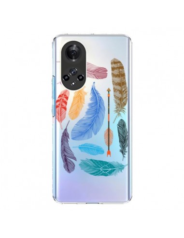 Coque Honor 50 et Huawei Nova 9 Plume Feather Couleur Transparente - Rachel Caldwell