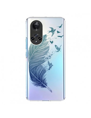 Coque Honor 50 et Huawei Nova 9 Plume Feather Fly Away Transparente - Rachel Caldwell