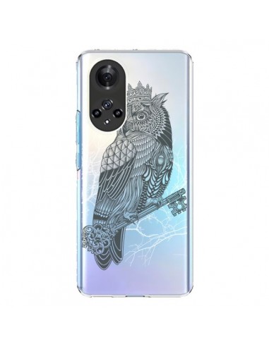 Coque Honor 50 et Huawei Nova 9 Owl King Chouette Hibou Roi Transparente - Rachel Caldwell