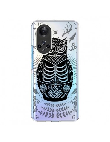 Coque Honor 50 et Huawei Nova 9 Owl Chouette Hibou Squelette Transparente - Rachel Caldwell