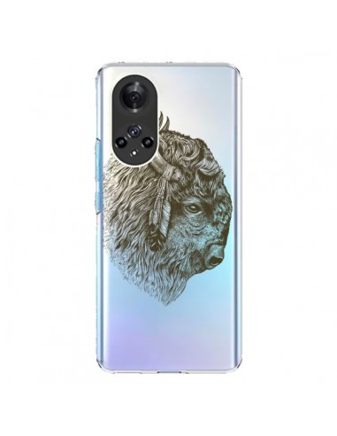 Coque Honor 50 et Huawei Nova 9 Buffalo Bison Transparente - Rachel Caldwell