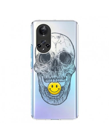 Coque Honor 50 et Huawei Nova 9 Tête de Mort Smiley Transparente - Rachel Caldwell