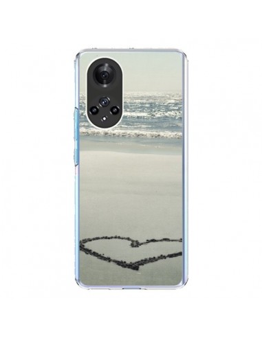 Coque Honor 50 et Huawei Nova 9 Coeoeur Plage Beach Mer Sea Love Sable Sand - R Delean