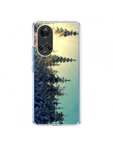 Coque Honor 50 et Huawei Nova 9 Hiver Paysage Neige Montagnes Sapins Ski - R Delean