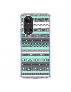 Coque Honor 50 et Huawei Nova 9 Azteque Aztec Bleu Pastel...