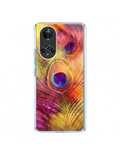 Coque Honor 50 et Huawei Nova 9 Plume de Paon Multicolore...
