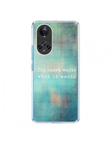 Coque Honor 50 et Huawei Nova 9 The heart wants what it wants Coeur - Sylvia Cook