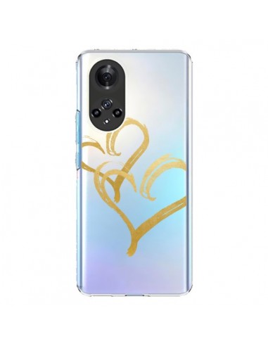Coque Honor 50 et Huawei Nova 9 Deux Coeurs Love Amour Transparente - Sylvia Cook