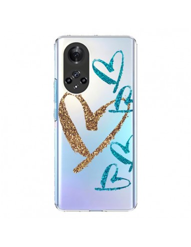 Coque Honor 50 et Huawei Nova 9 Coeurs Heart Love Amour Transparente - Sylvia Cook