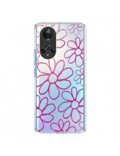 Coque Honor 50 et Huawei Nova 9 Flower Garden Pink Fleur...