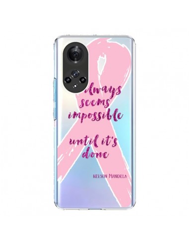 Coque Honor 50 et Huawei Nova 9 It always seems impossible, c'est toujours impossible Transparente - Sylvia Cook