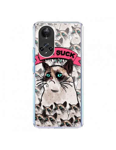 Coque Honor 50 et Huawei Nova 9 Chat Grumpy Cat - You Suck - Sara Eshak