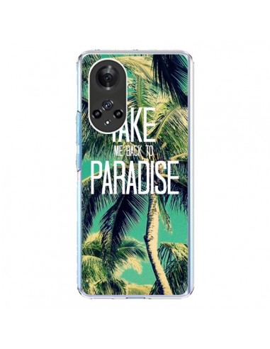 Coque Honor 50 et Huawei Nova 9 Take me back to paradise USA Palmiers Palmtree - Tara Yarte