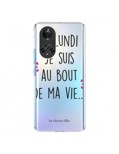 Coque Honor 50 et Huawei Nova 9 Le lundi, je suis au bout de ma vie Transparente - Les Vilaines Filles