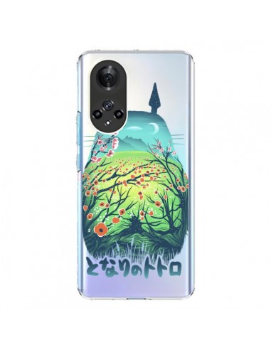 Coque Honor 50 et Huawei Nova 9 Totoro Manga Flower Transparente - Victor Vercesi