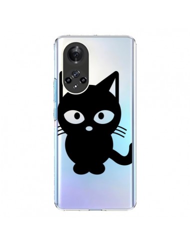 Coque Honor 50 et Huawei Nova 9 Chat Noir Cat Transparente - Yohan B.