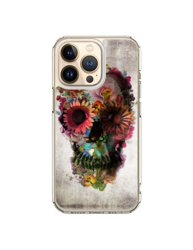 Coque iPhone 13 Pro Skull Flower Tête de Mort - Ali Gulec