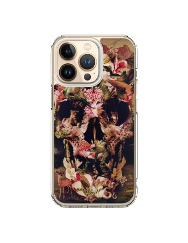 Coque iPhone 13 Pro Jungle Skull Tête de Mort - Ali Gulec