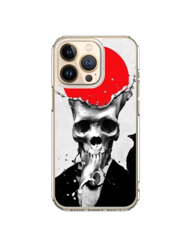 Coque iPhone 13 Pro Splash Skull Tête de Mort - Ali Gulec